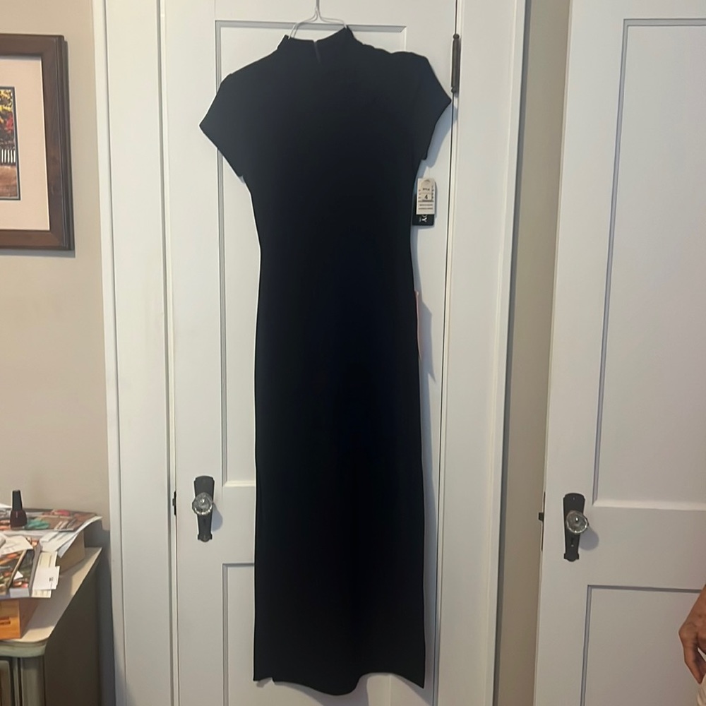 Rhapsody navy blue dress size 4.